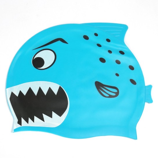 儿童鲨鱼硅胶泳帽