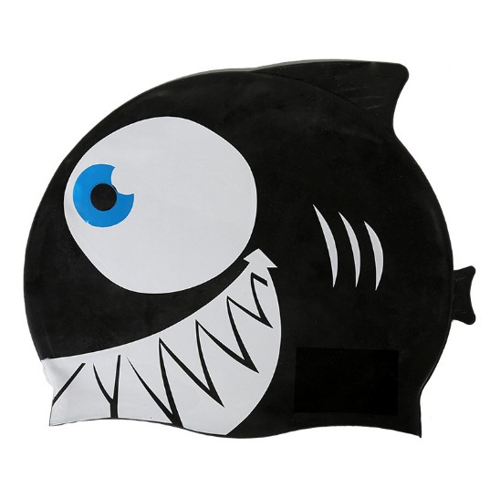 儿童鲨鱼硅胶泳帽